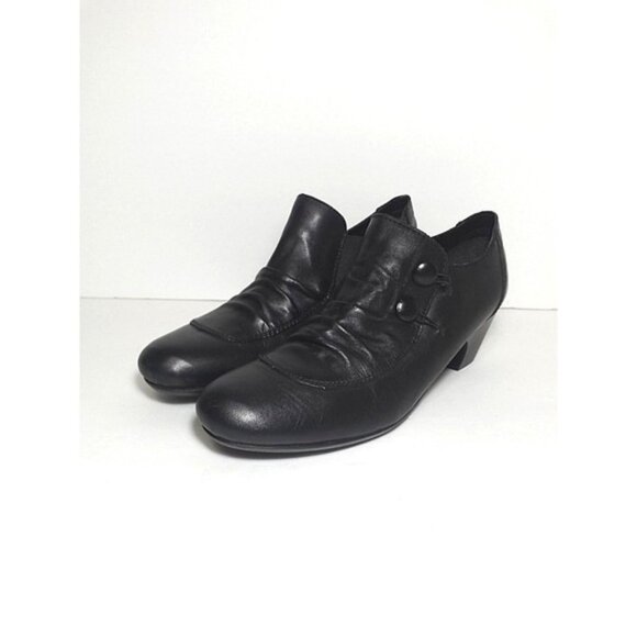 Rieker Antistress Slip On Leather Heeled Shoes 40 - Picture 1 of 8